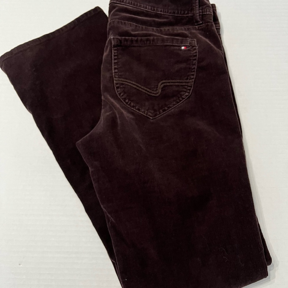 Tommy Hilfiger Women Pants 4 Brown Corduroy Pants Boot Cut